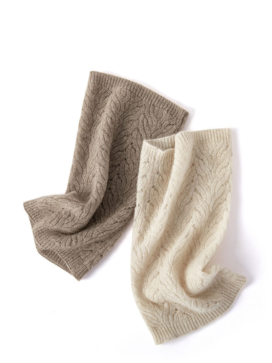 Écharpe en tricot de cachemire pour garder au chaud l'hiver QM034