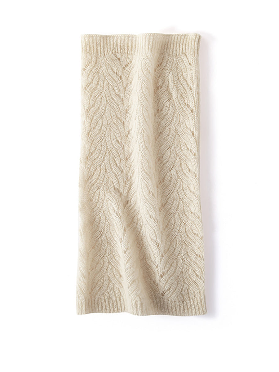 Écharpe en tricot de cachemire pour garder au chaud l'hiver QM034