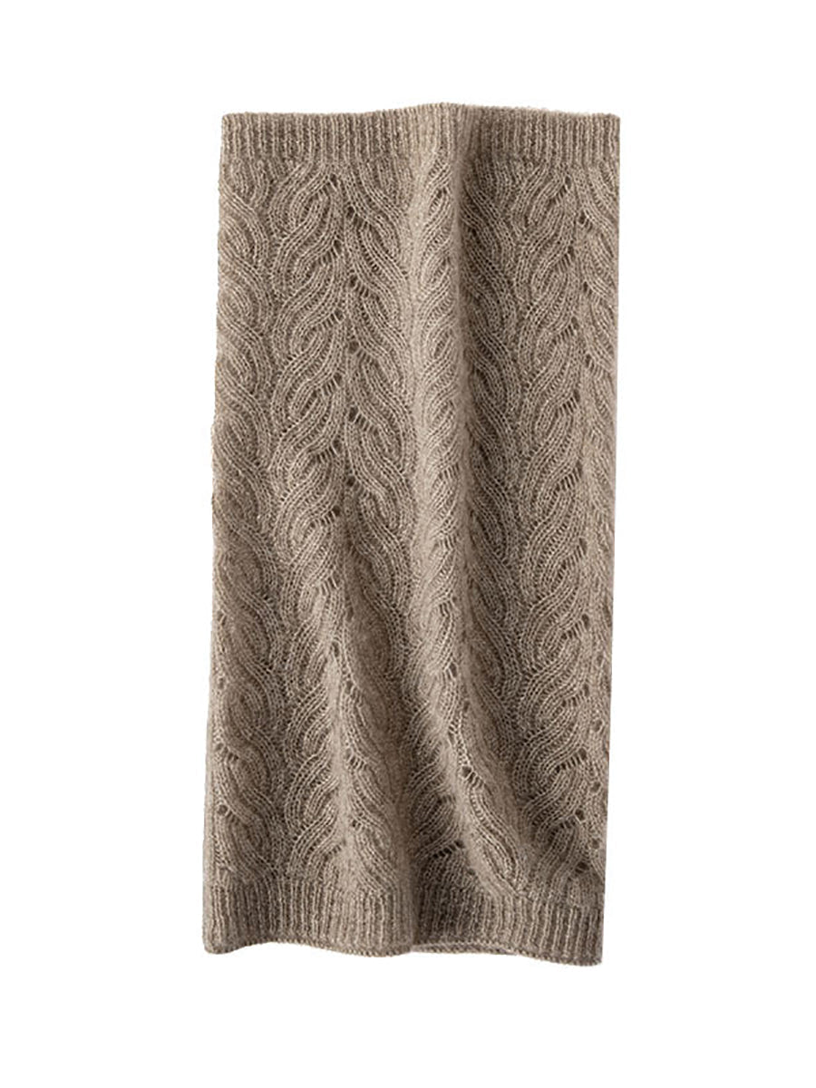 Écharpe en tricot de cachemire pour garder au chaud l'hiver QM034