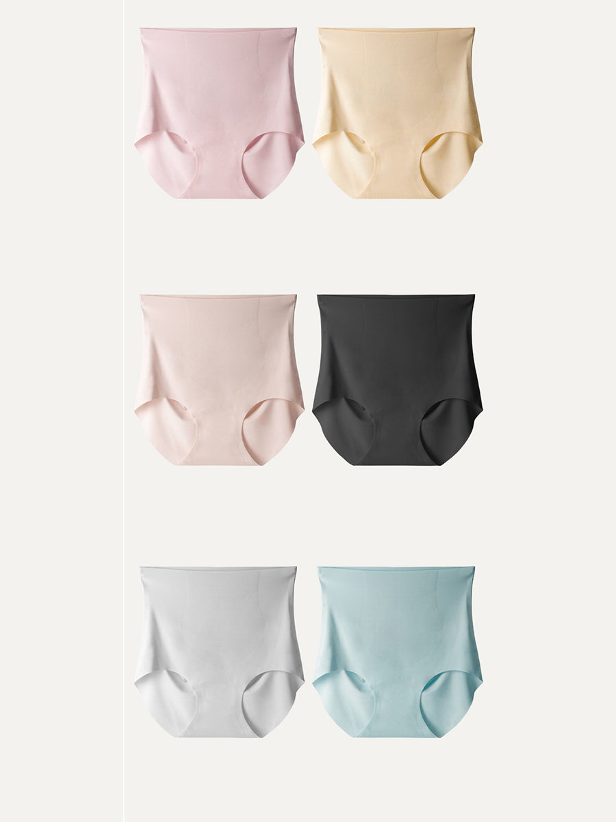 6 Underwear Pure Women High Waist Pieces Summer Color