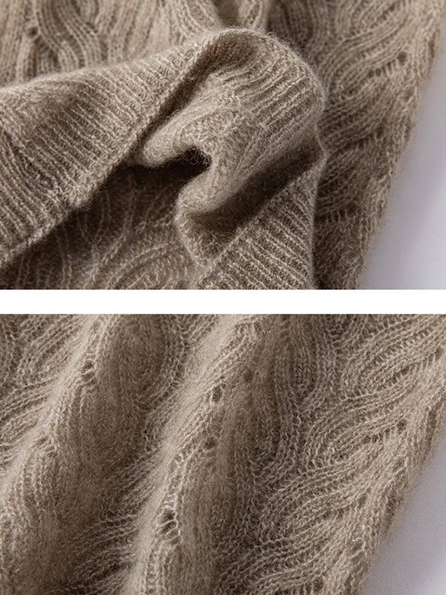 Écharpe en tricot de cachemire pour garder au chaud l'hiver QM034