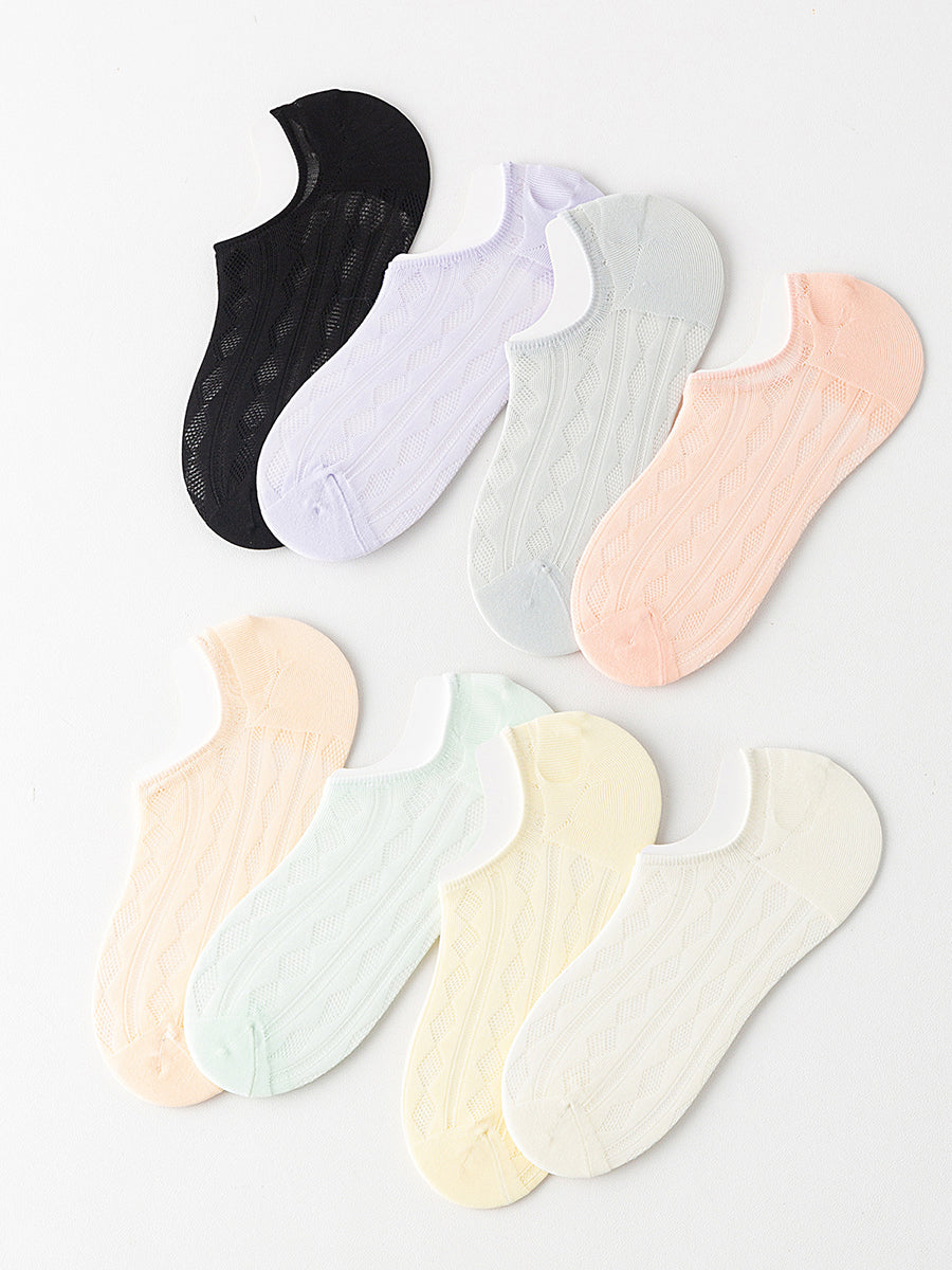 Women Pairs Socks Thin 5 Short Summer