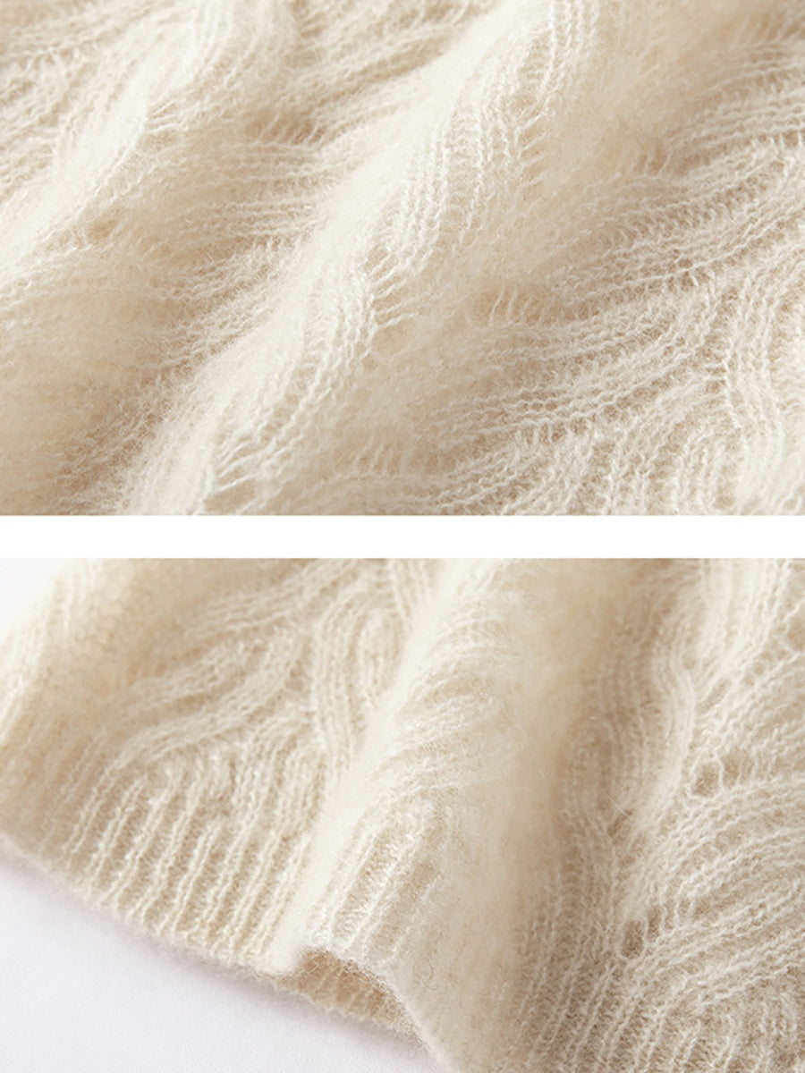 Écharpe en tricot de cachemire pour garder au chaud l'hiver QM034
