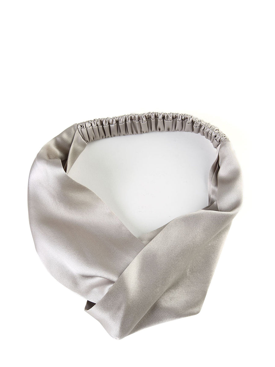 Damen Artsy Haarband aus massiver Seide mit Kreuz, SC1057