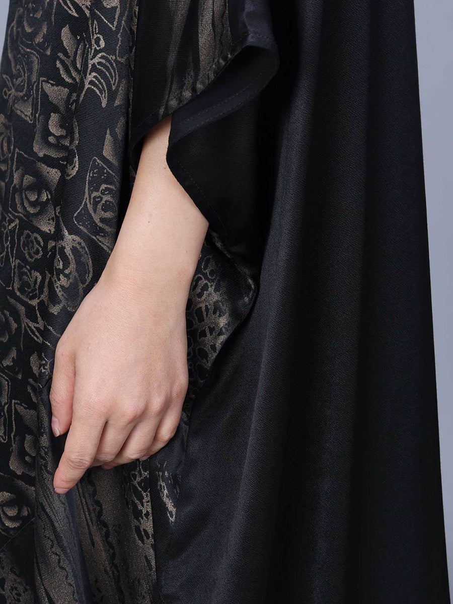 Women Summer Vintage Flower Spliced Maxi Dress AA1038