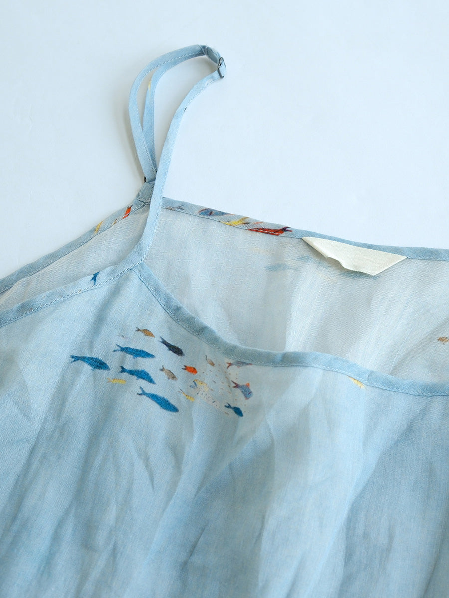 Damen Sommer Kunstvolle Blumen Dünne Ramie Weste LL032