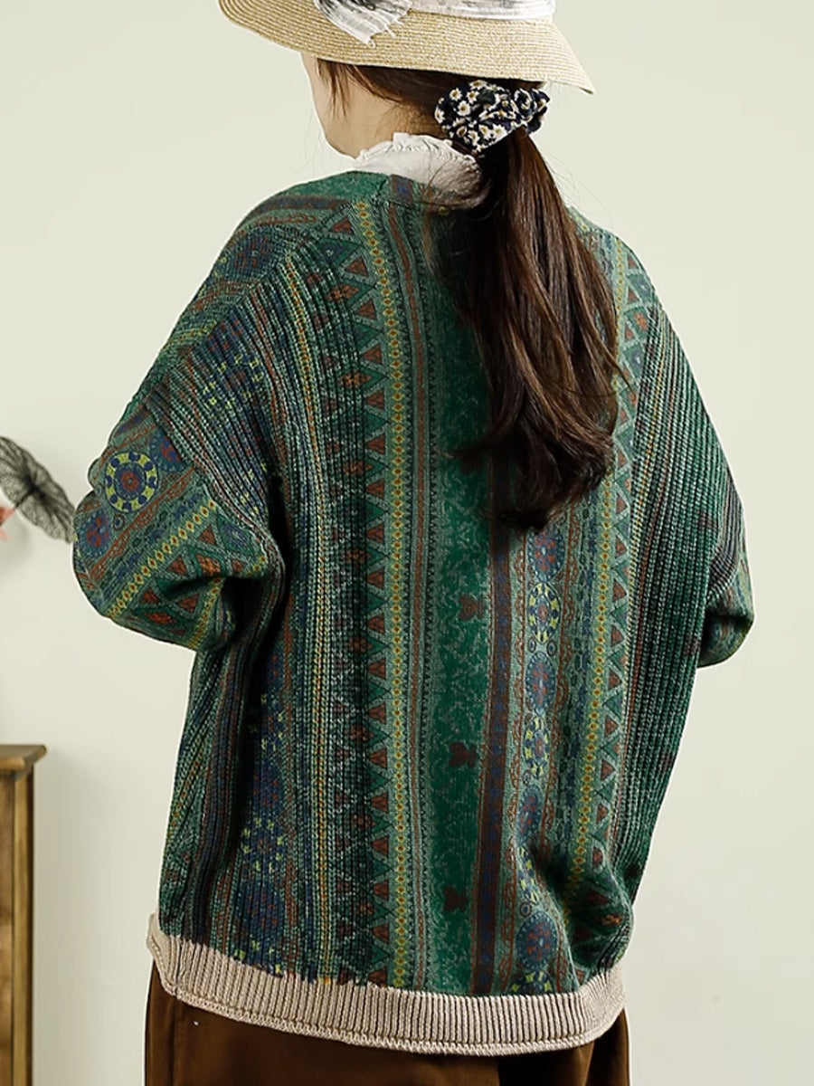 Cardigan en tricot à col en V pour femme, décontracté, automne, AH1040