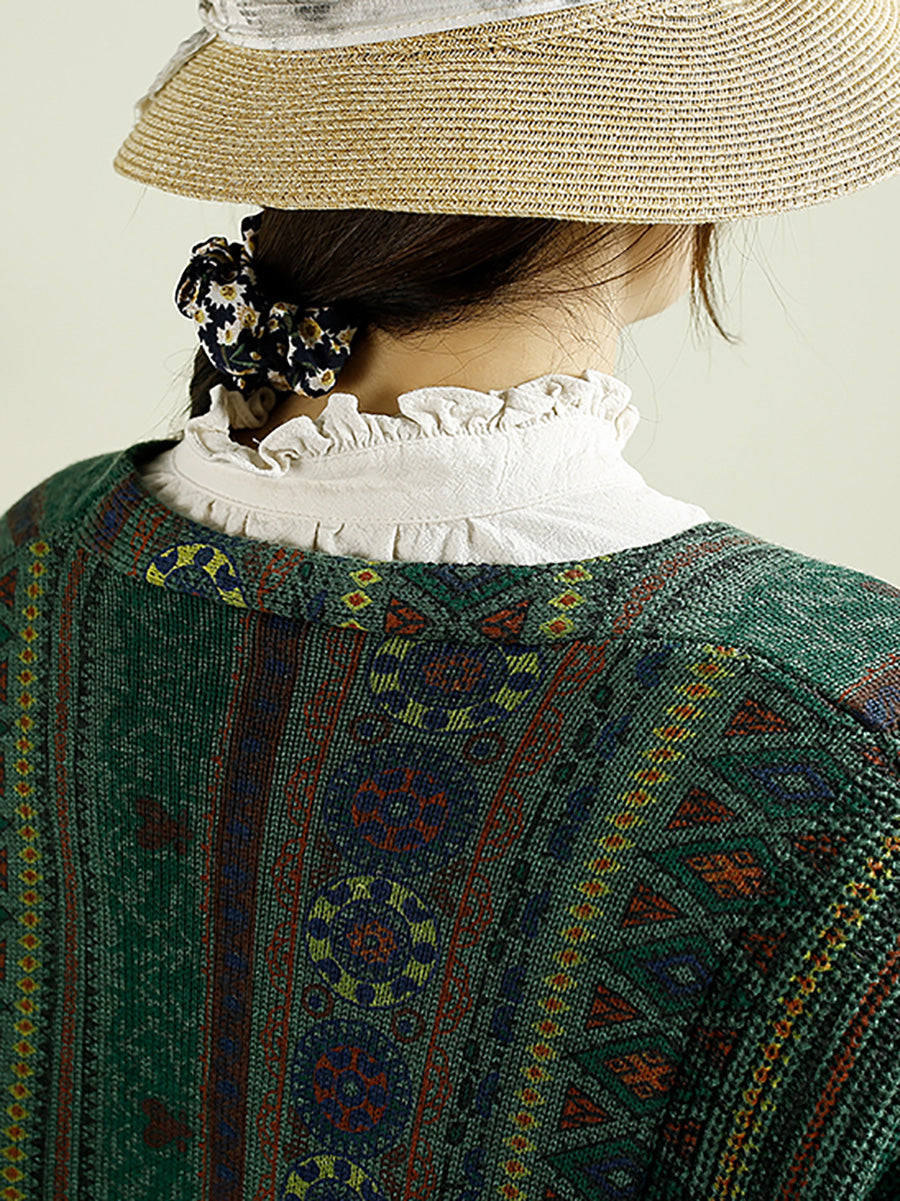 Cardigan en tricot à col en V pour femme, décontracté, automne, AH1040