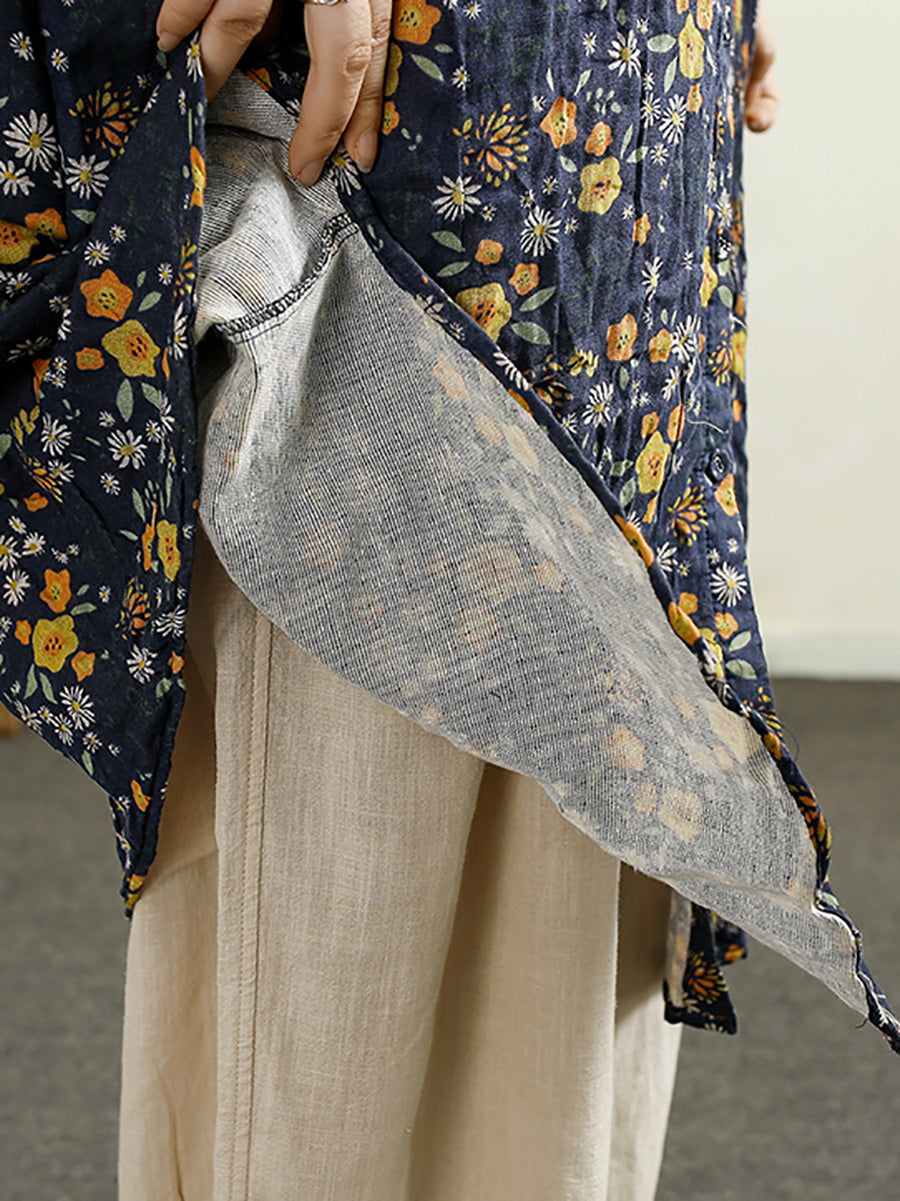 Manteau fin en coton boutonné pour femme, style vintage, automne, AK1014