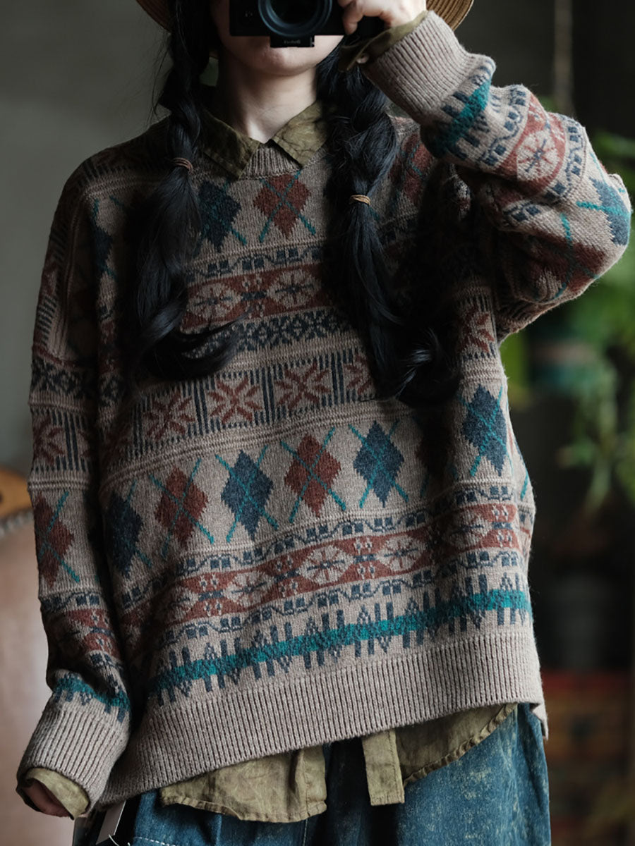 Pull en tricot à col rond décontracté pour femme, automne BA1004