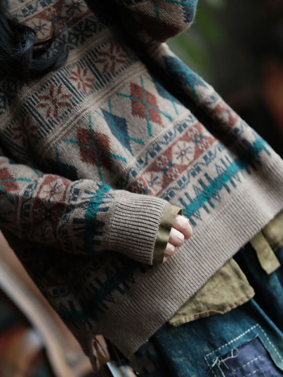 Pull en tricot à col rond décontracté pour femme, automne BA1004