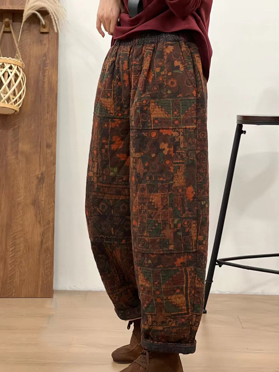 Pantalon droit à carreaux en coton rétro pour femme, automne BA1061