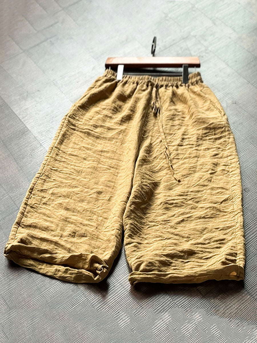 Pantalon ample à jambes larges pour femme, couleur unie, style vintage, automne