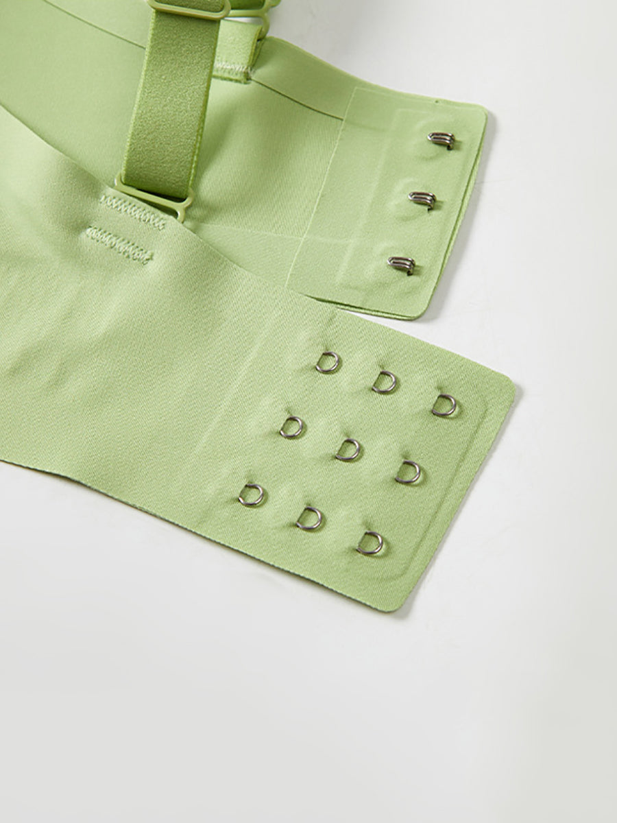 Soutien-gorge en satin de couleur fixe Pure Artsy pour femme