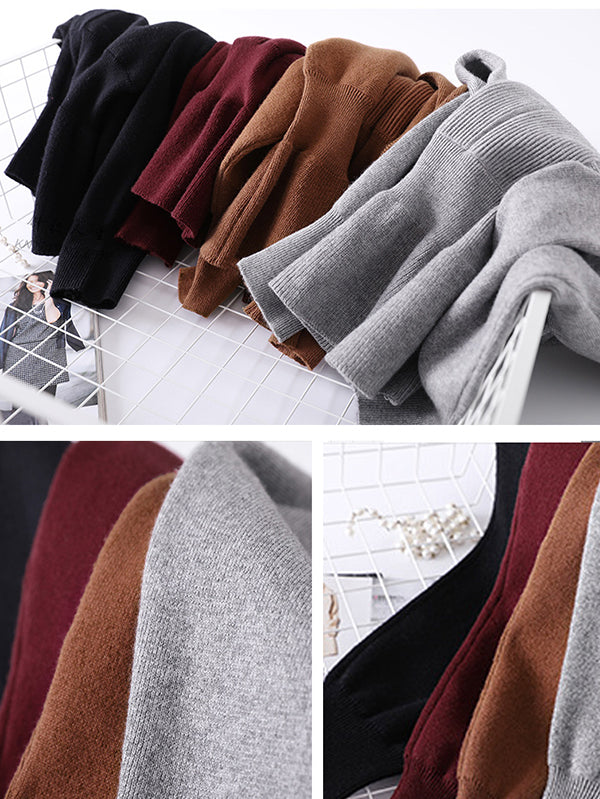 Elegante rote Tunika mit U-Boot-Ausschnitt, gerüschtem Saum und langen Ärmeln, Pullover AN1040