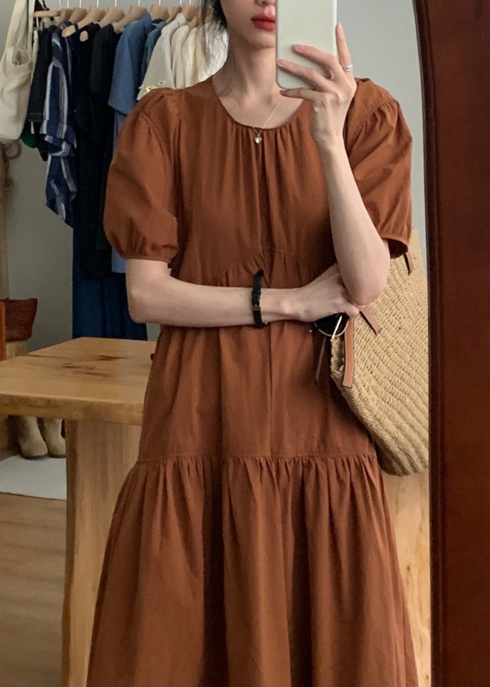 Schlichtes schwarzes Patchwork-Maxikleid mit kurzen Ärmeln TT1042