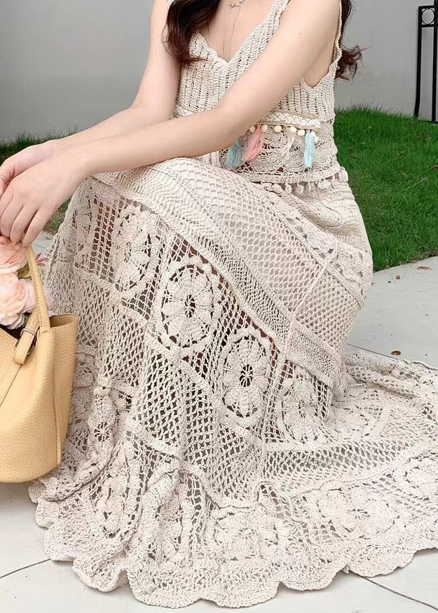 Hohl Lose Röcke Taille Aus Apricot Sommer Elastische