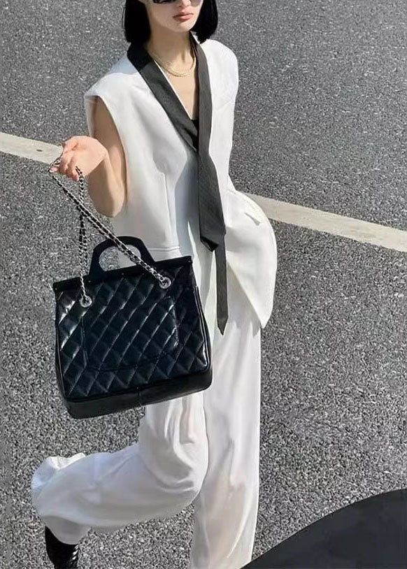 Magnifiques ensembles 2 pièces en lin pour femme, hauts et pantalons blancs, été EE050