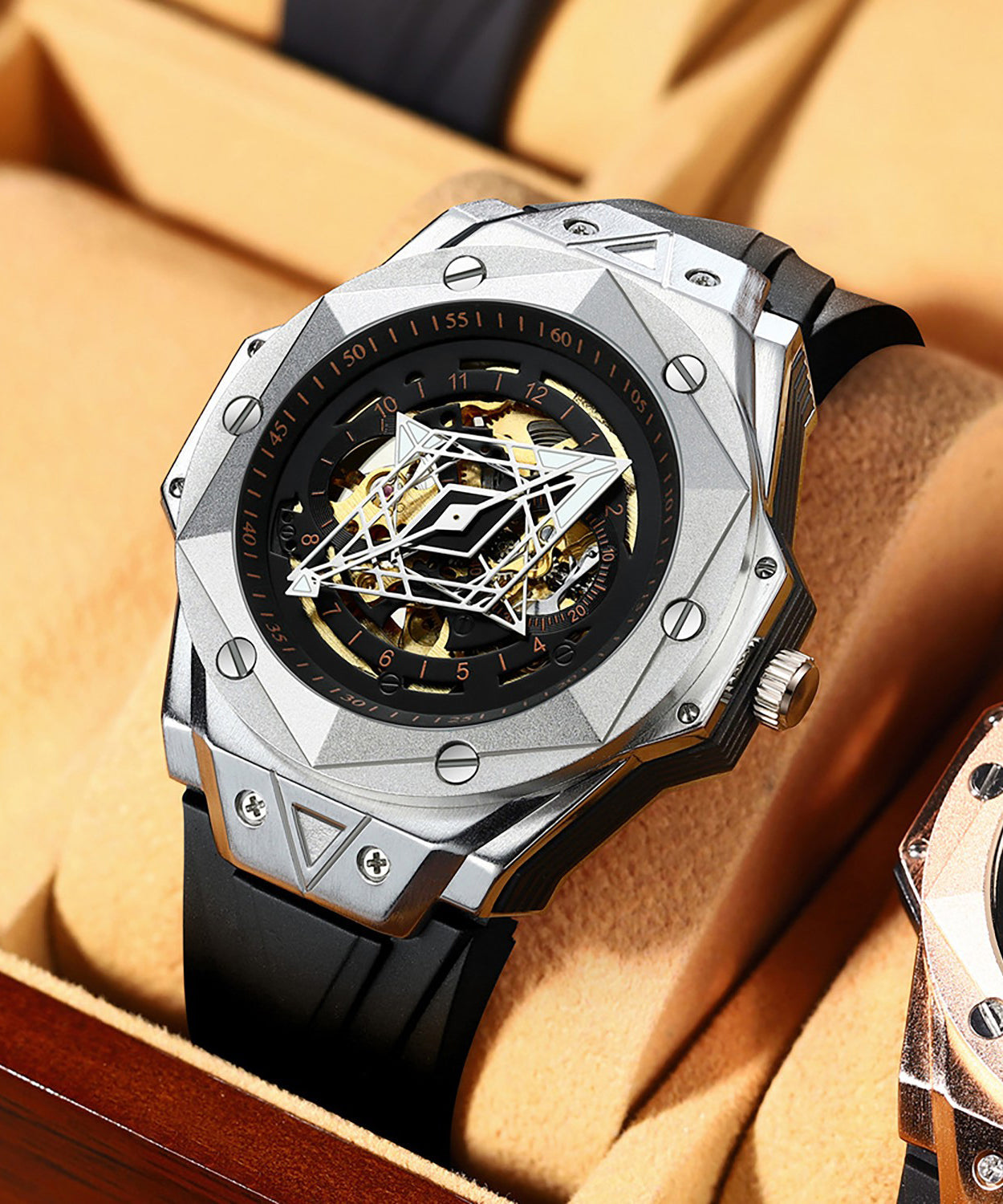 Leder Aus Automatische Hohl Rose Maschinen Voll Gold Schöne