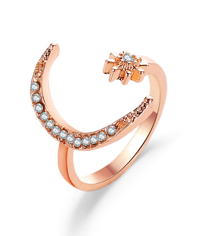 Böhmische Seide Metalllegierung Zirkon Ringe QU009