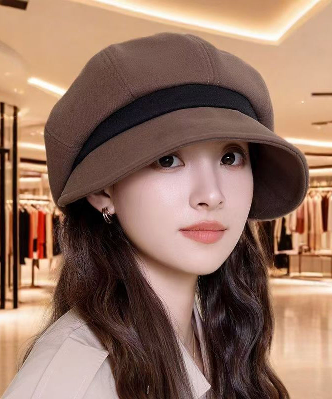 Béret polyvalent en laine noire Boutique RB056