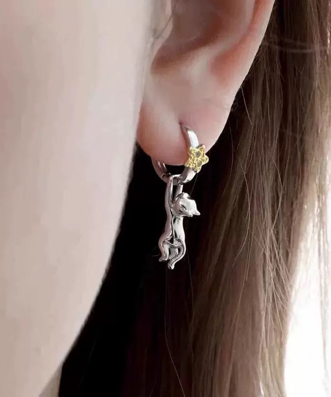 Zirkon Sterling Katze Seide Tropfen Silber Picking Die Boutique Sterne