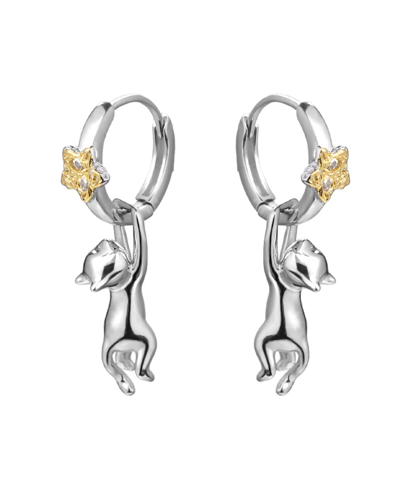 Zirkon Sterling Katze Seide Tropfen Silber Picking Die Boutique Sterne