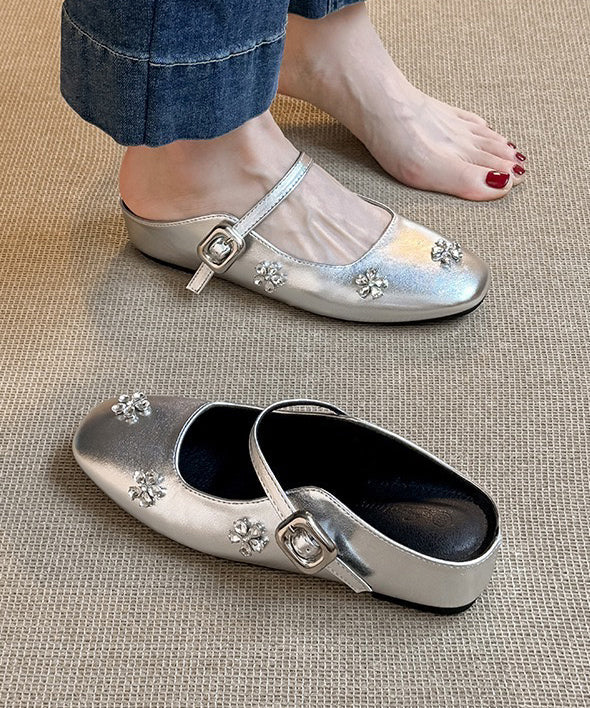Sandales compensées noires en similicuir à brides en zircon