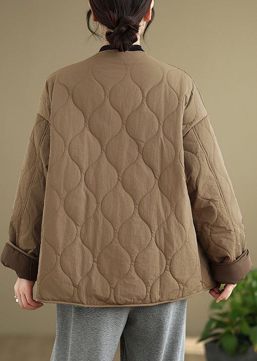 Manteau décontracté noir à col rond et poches boutonnées en coton fin, printemps TI001