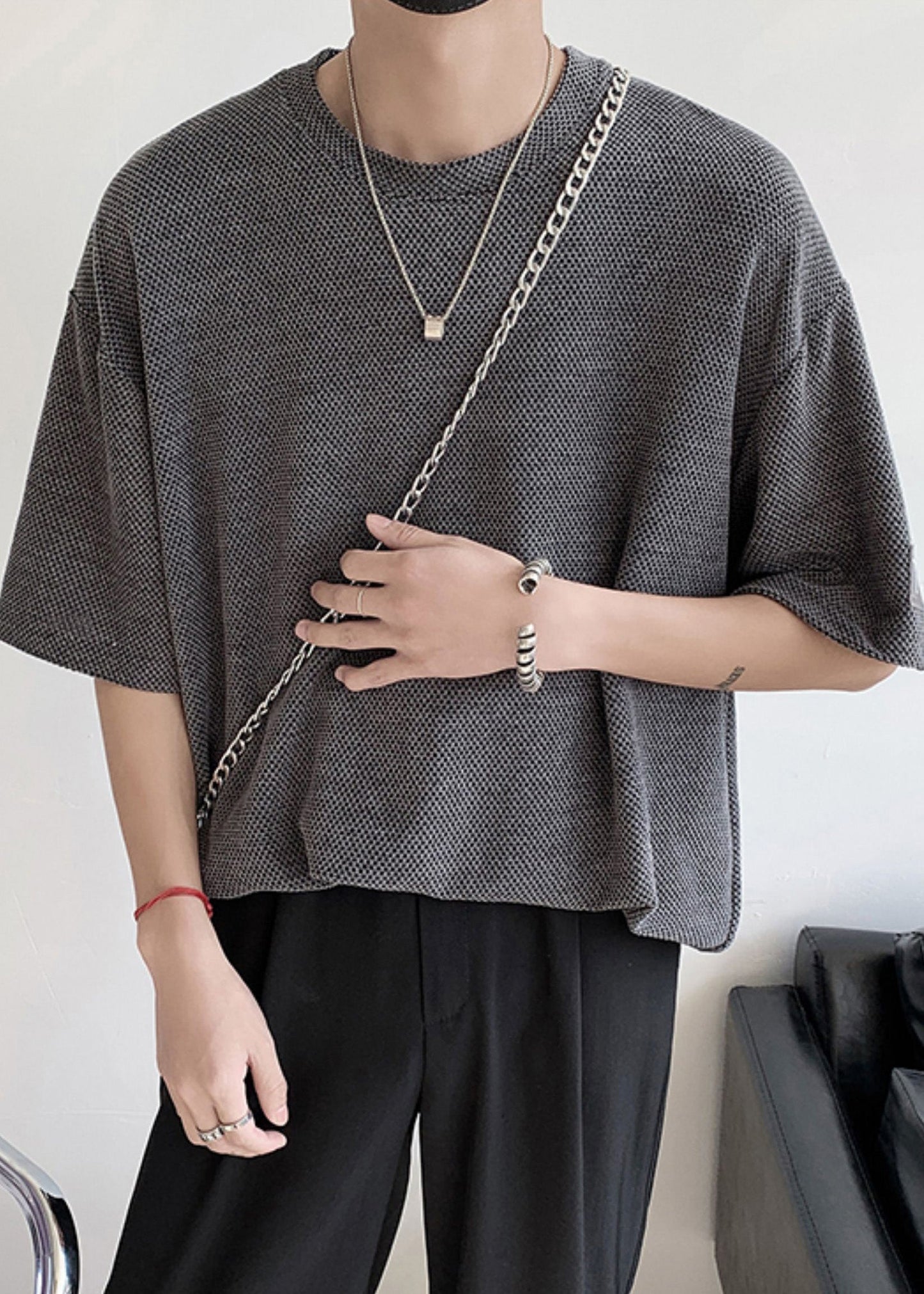 Dark Side Grey Mens T Casual Cotton Oversized Open Graphic Shirts