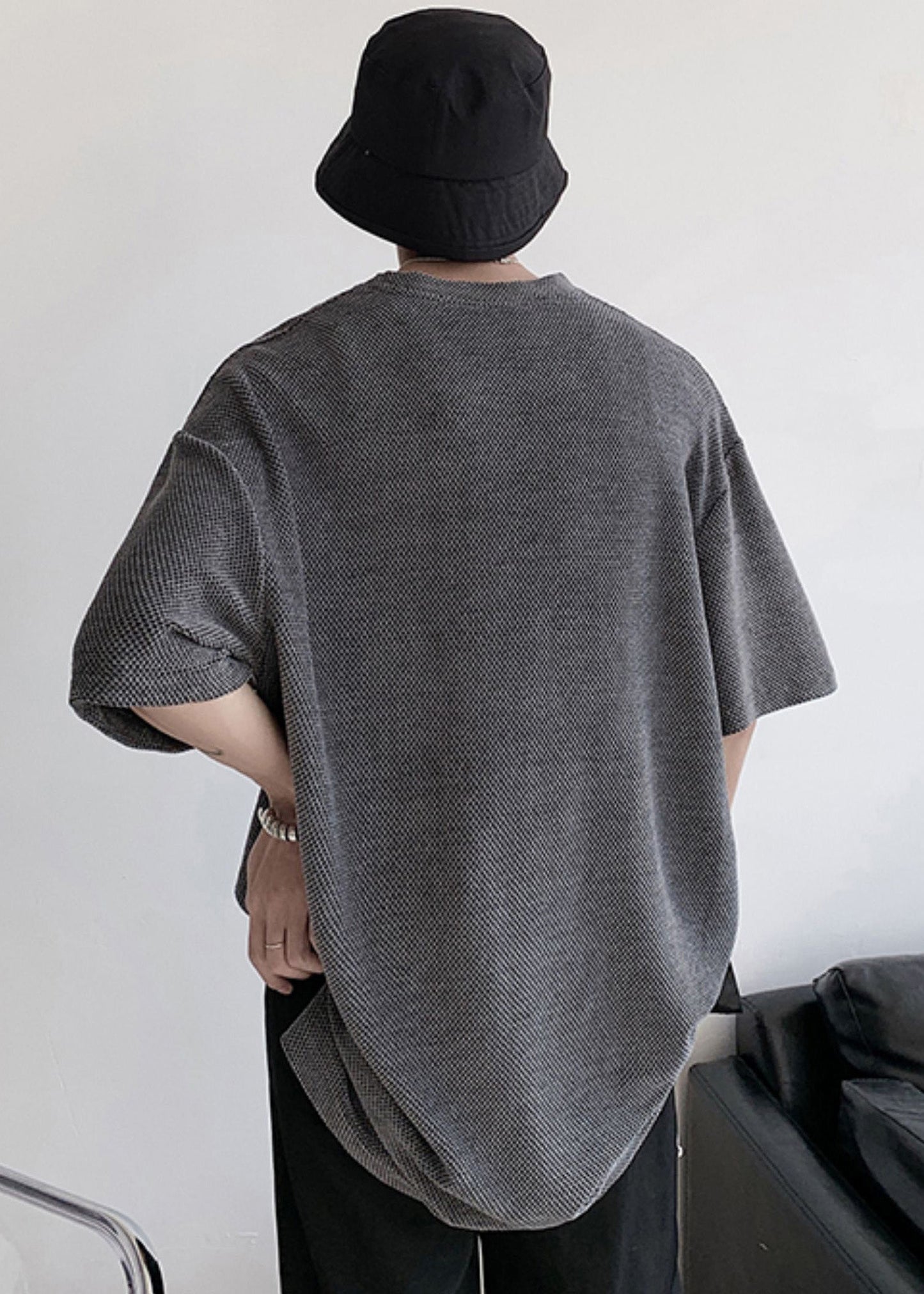 Dark Side Grey Mens T Casual Cotton Oversized Open Graphic Shirts