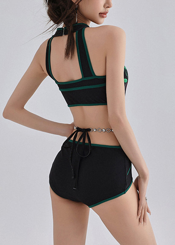 Stil Butto Print Schwarz Kragen Chinesischen Bodysui Stand