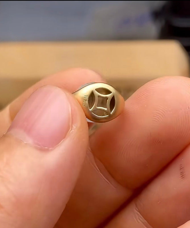 Goldflasche Sterling Wasser Silber Chinesischer Stil Jade Overgilt