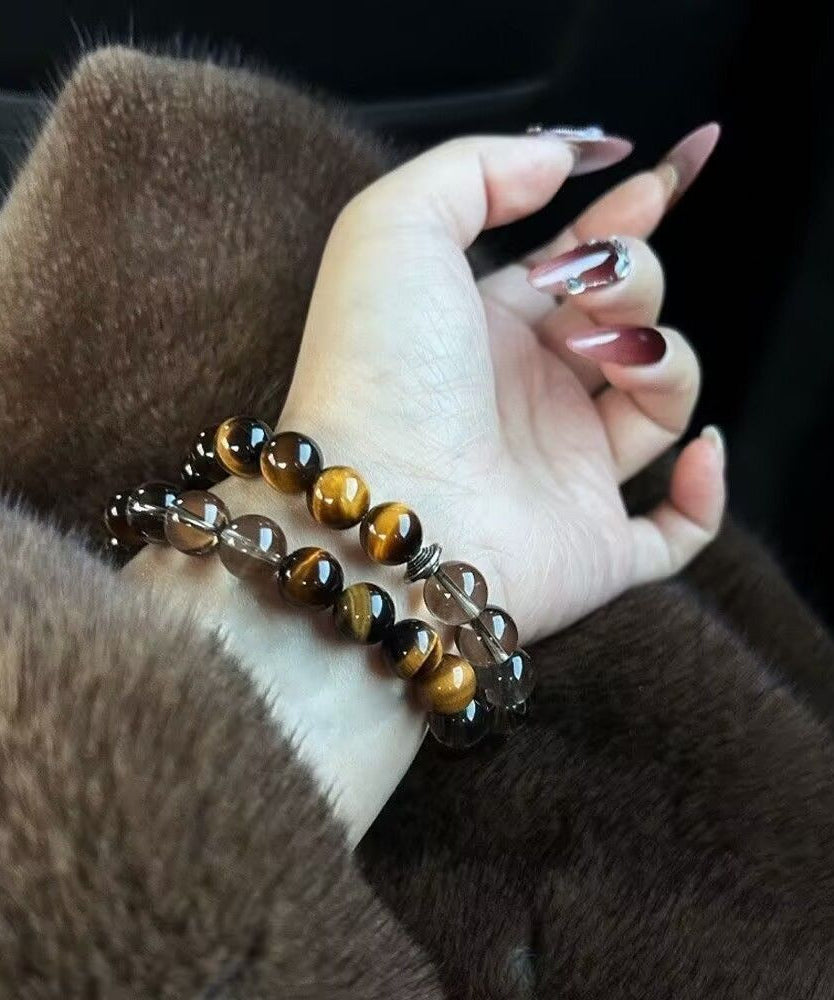 Bracelet Chinese Tiger's-Eye Metal Style Chain