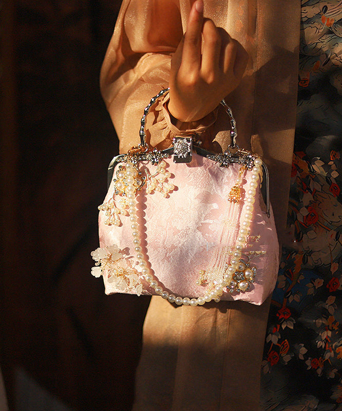 Bag Style Tote Nail Chinese Zircon Bead Pink