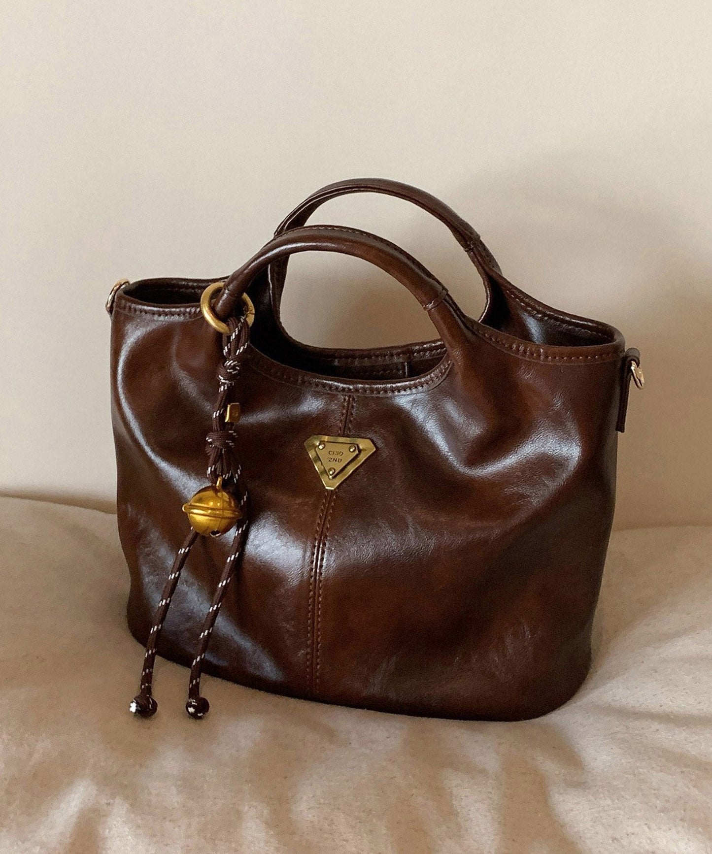 Faux Durable Tote Solid Colorblock Handtasche Leder Classy
