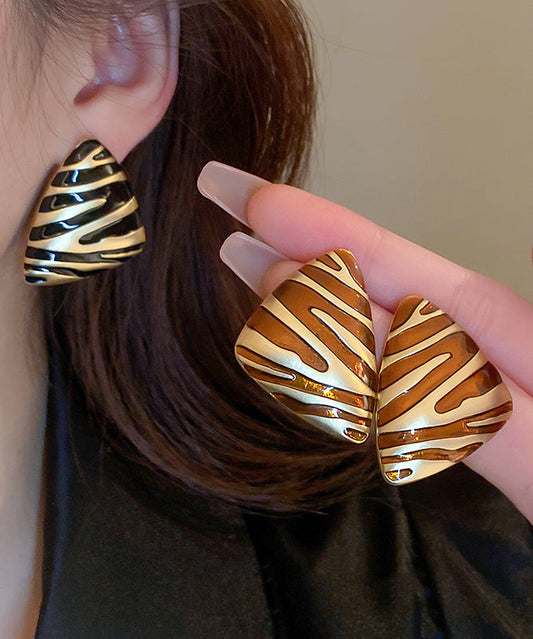 Triangl Fashion Kupfer Ohrringe Legierung Schwarz Stud