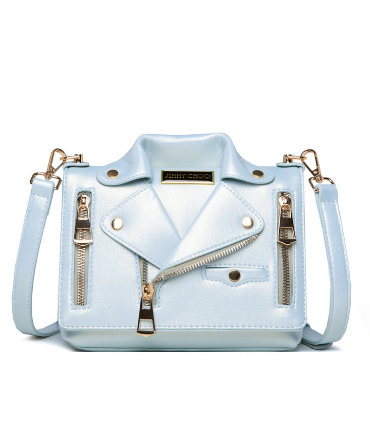 Mode Schwarz Reißverschluss Kunstleder Messenger Bag YR025