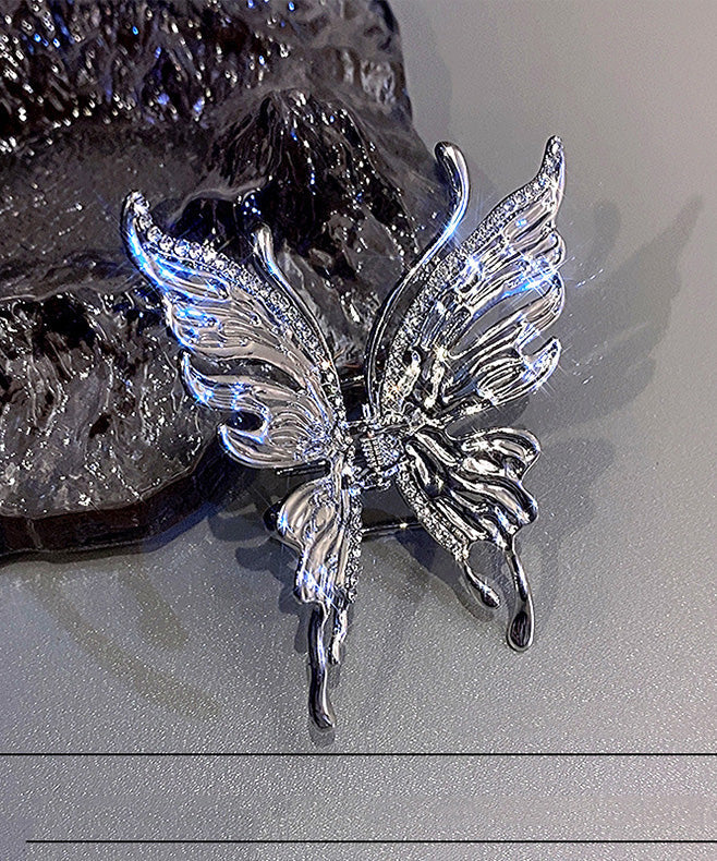 Feine Metall Zirkon Schmetterling Hai Haarnadel YD011