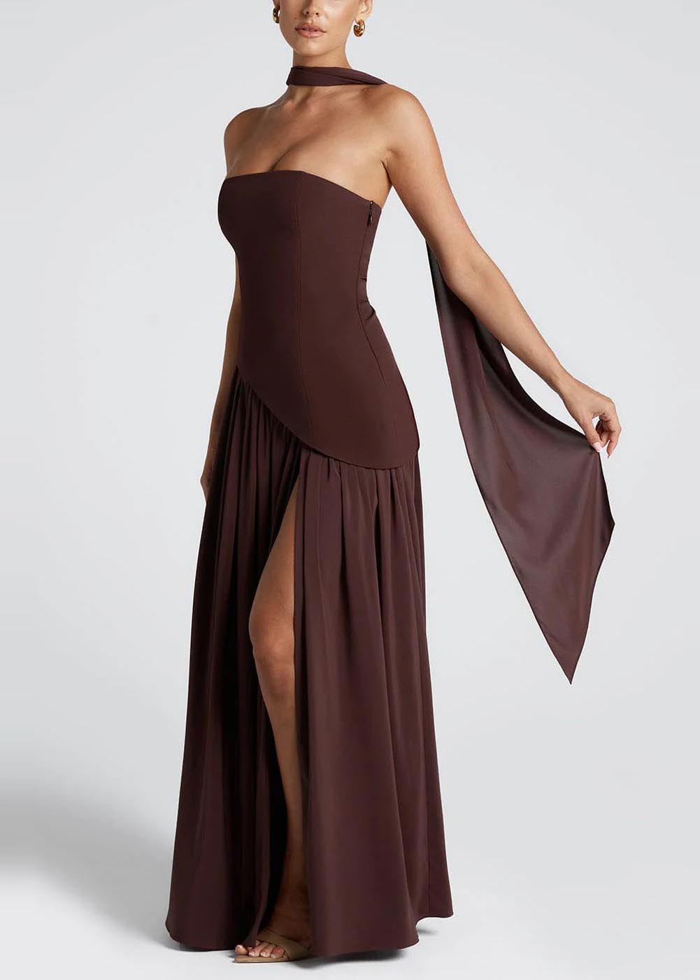 Robes Côté Soirée Été Ourlet Ouvert Grande Fine Extra Mûre