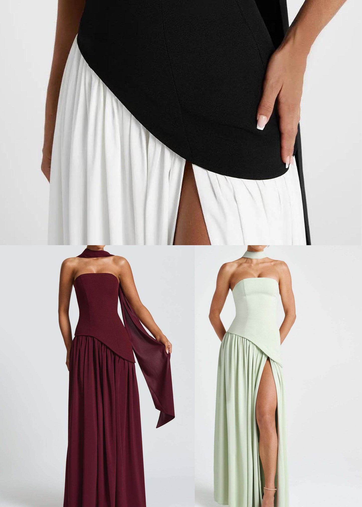 Robes Côté Soirée Été Ourlet Ouvert Grande Fine Extra Mûre