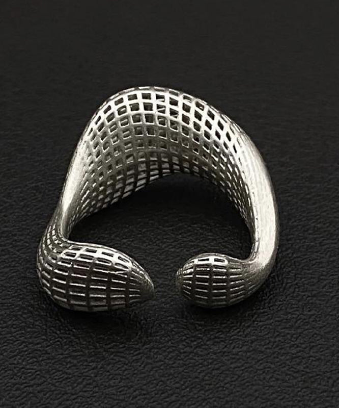 Feine Seide Sterling Silber Hohlringe QJ012