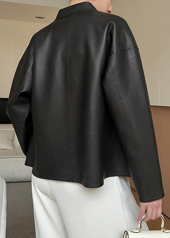 Taschen Mäntel Leder Schwarz Französisch Faux Schärpen Frühling