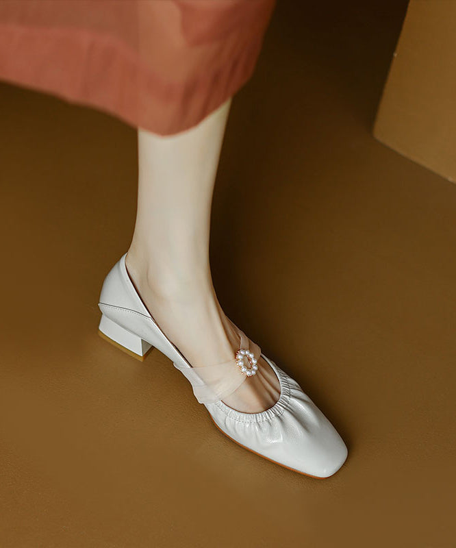 Mocassins épais à épissure française en cuir de vachette mûre RI022