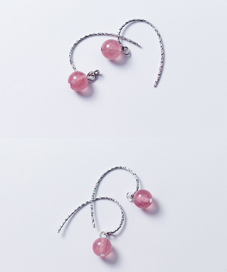 Silver Crystal Earring Sterling Faux Dangle