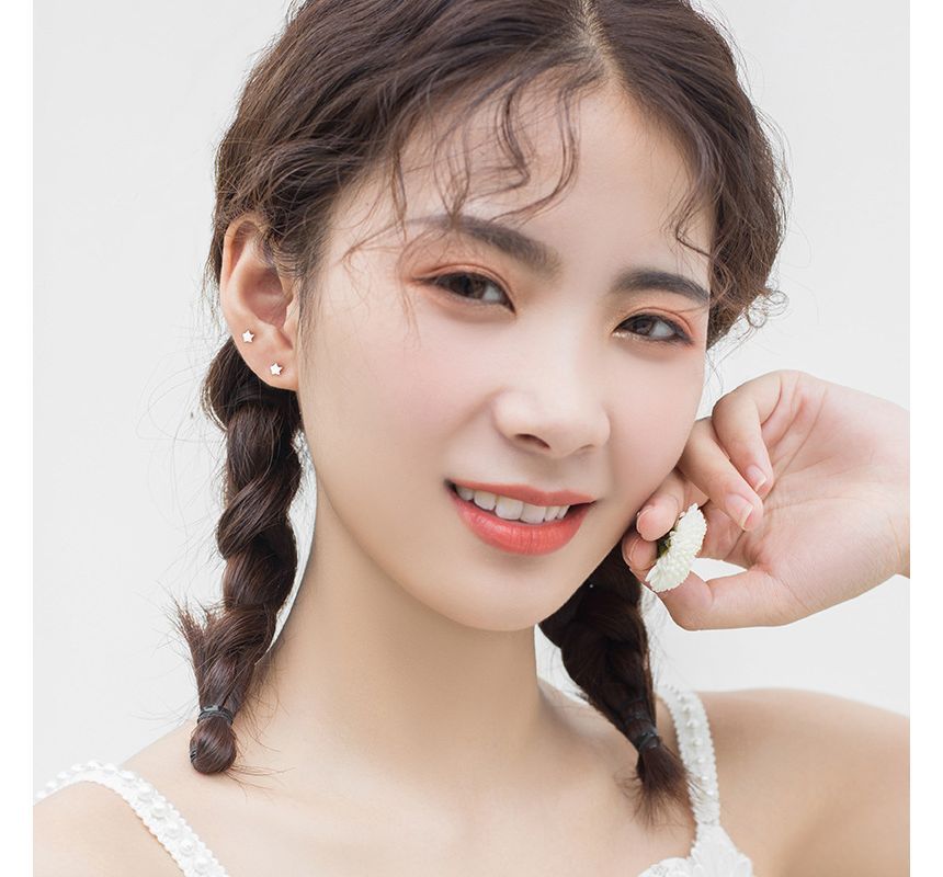 Sterling Stud Silver Star Earring