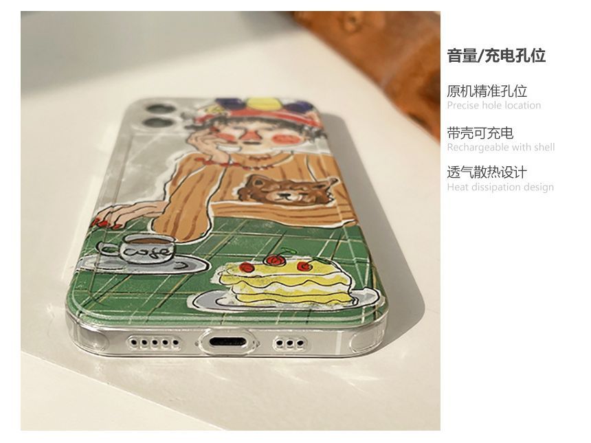 Phone Cartoon Case Transparent