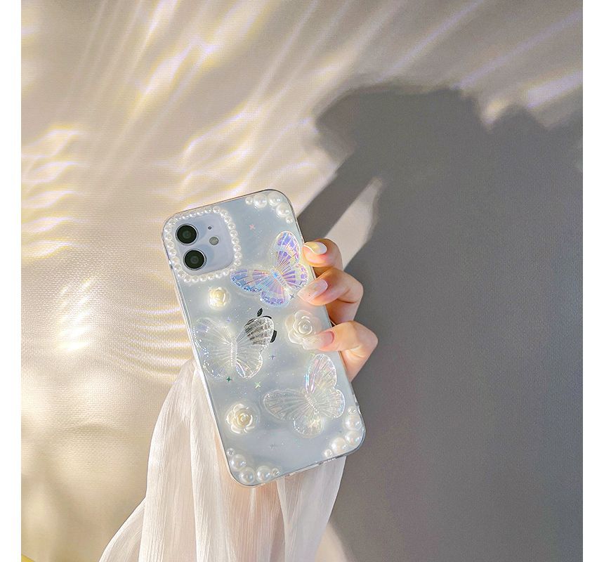 Phone Butterfly Transparent Case