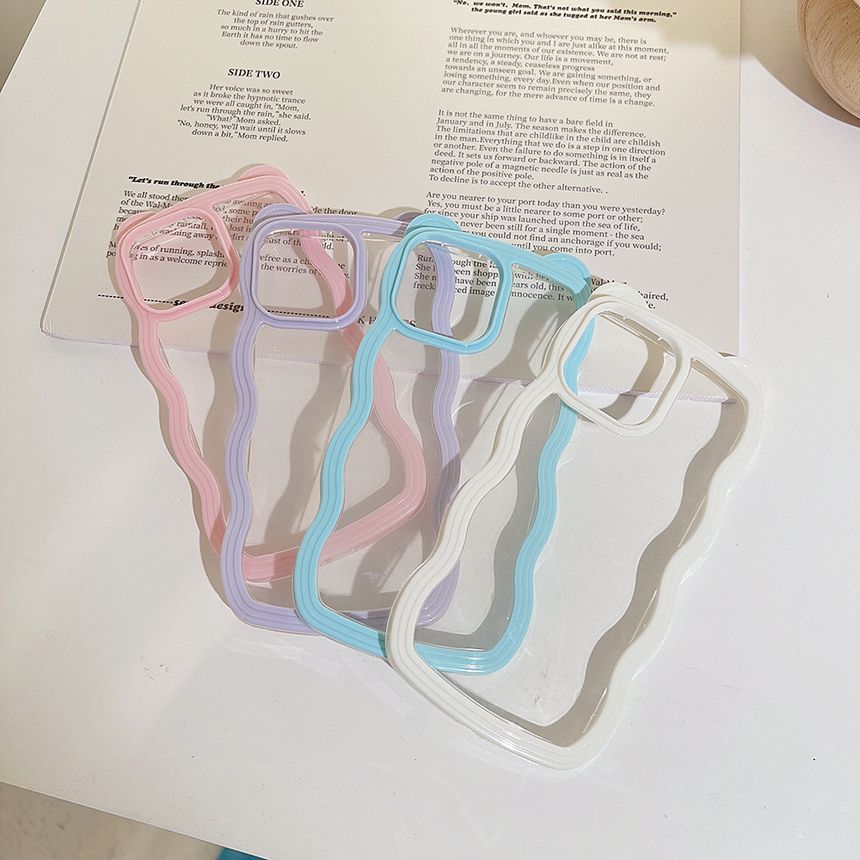Case Phone Wavy Transparent
