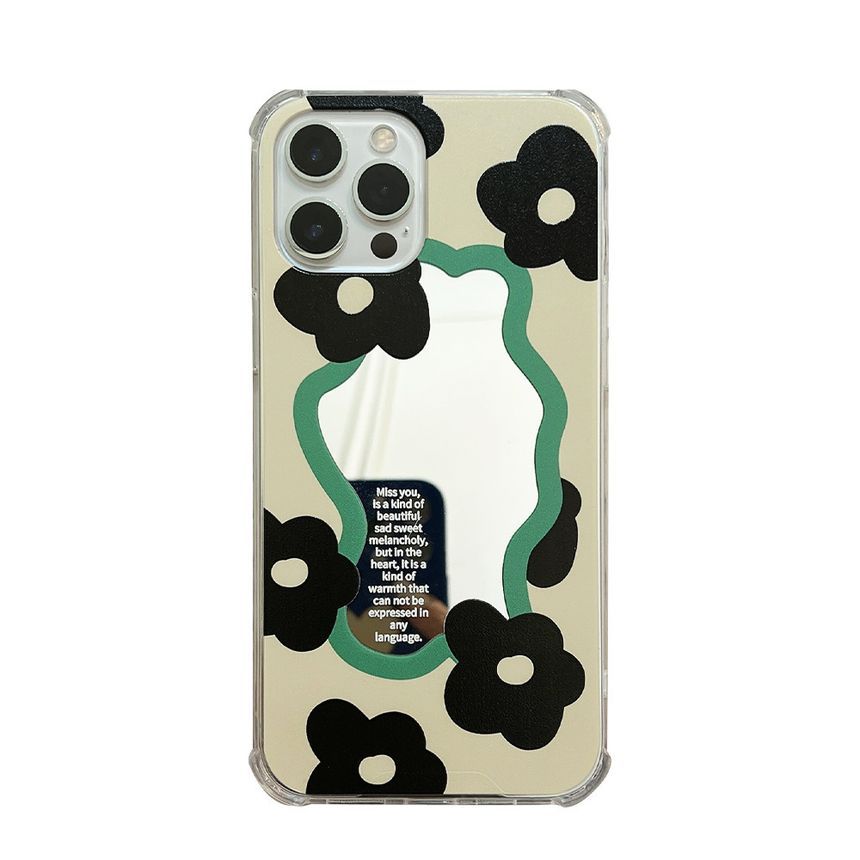 Floral Phone Mirrored Case
